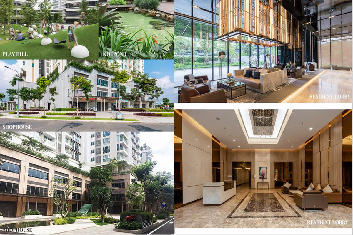 Sảnh đón thác nước happy one thạnh lộc