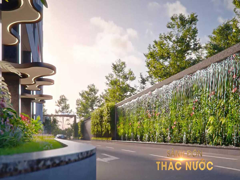 sảnh đón thác nước Sảnh đón thác nước happy one thạnh lộc